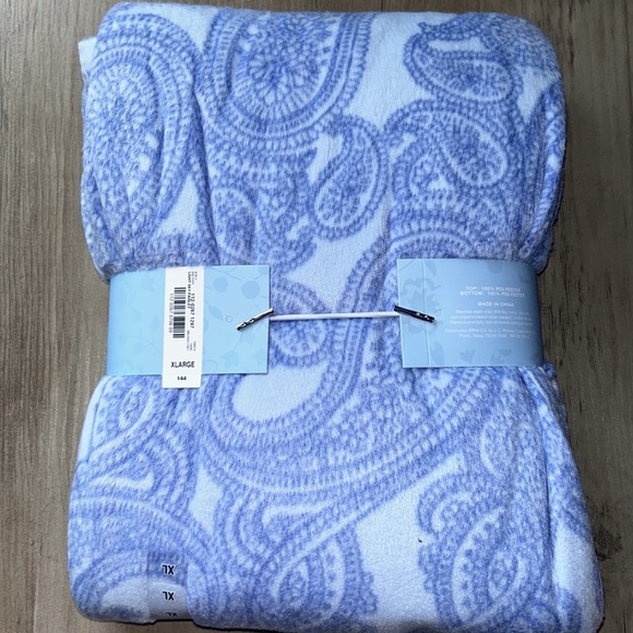 NWT Adonna 2 piece sleep set “Light Sky Paisley” SZ XL - Picture 4 of 6